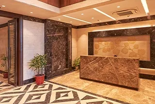 Central landscaped area between the 11 towers of Ace Sector 150, Noida