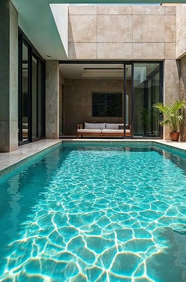 Infinity swimming pool at Ace Sector 150, Noida
